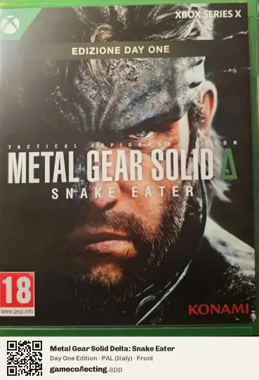 Metal Gear Solid Delta: Snake Eater Xbox Series X, Italy box front
