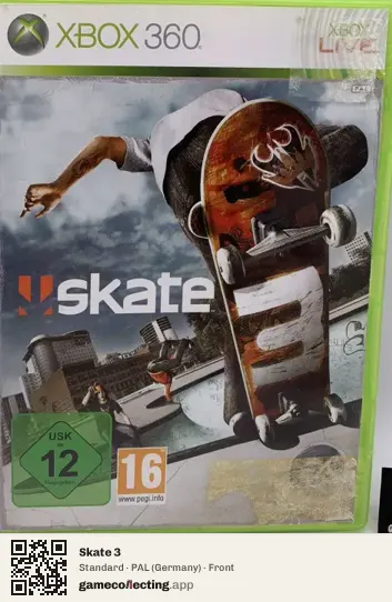 Skate 3 Xbox 360, Germany box front