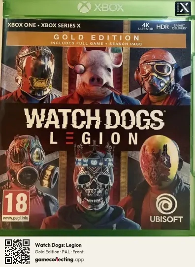 Watch Dogs: Legion Xbox One, PAL box front