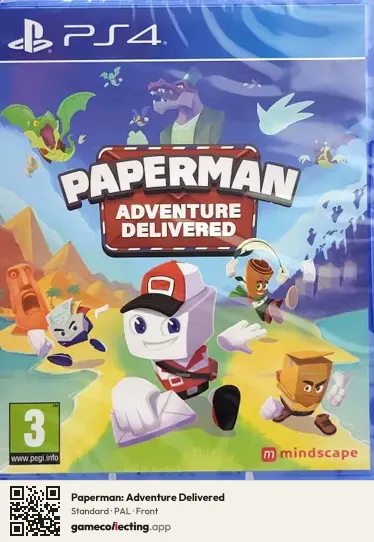 Paperman: Adventure Delivered PlayStation 4, PAL box front