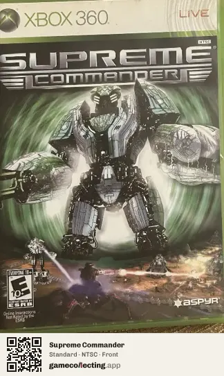 Supreme Commander Xbox 360, NTSC box front