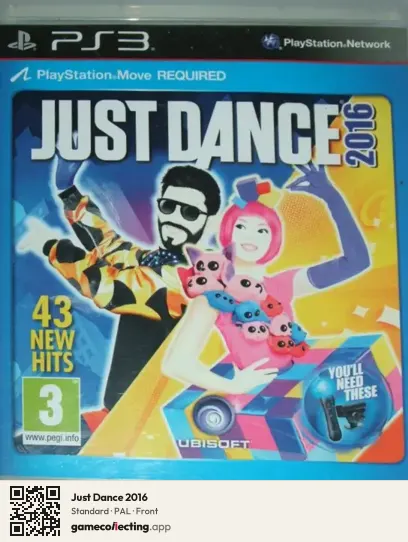 Just Dance 2016 PlayStation 3, PAL box front