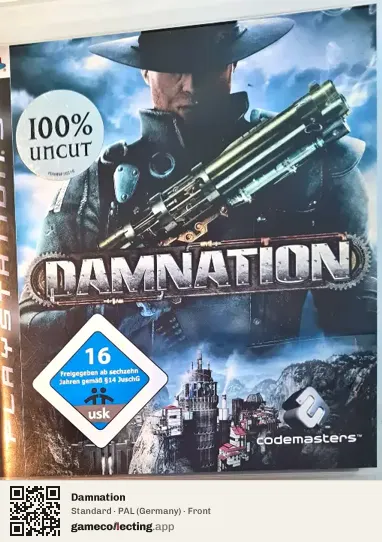 Damnation PlayStation 3, Germany box front