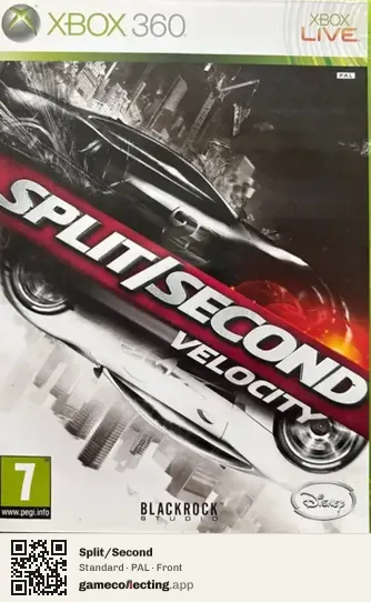 Split/Second Xbox 360, PAL box front