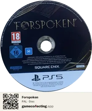 Forspoken PlayStation 5, PAL disc