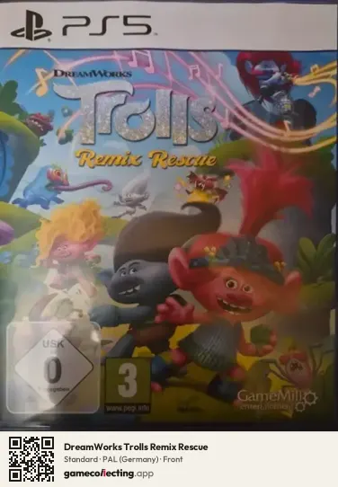 DreamWorks Trolls Remix Rescue PlayStation 5, Germany box front