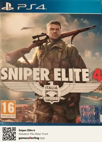 Sniper Elite 4 PlayStation 4, Italy box front
