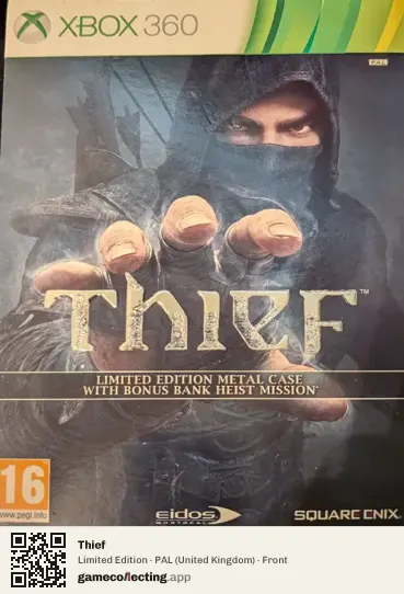 Thief Xbox 360, United Kingdom box front