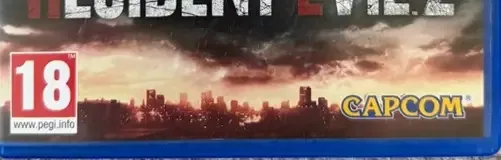 Resident Evil 2, the PEGI square on its front