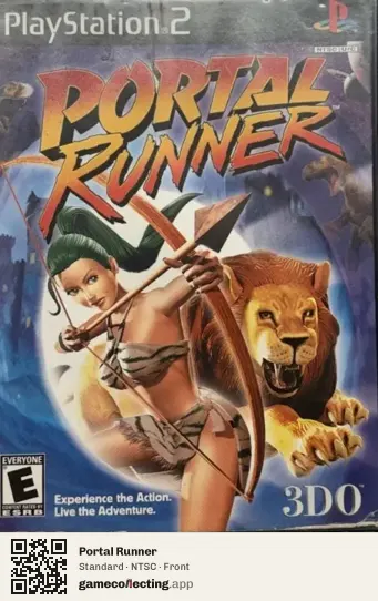 Portal Runner PlayStation 2, NTSC box front