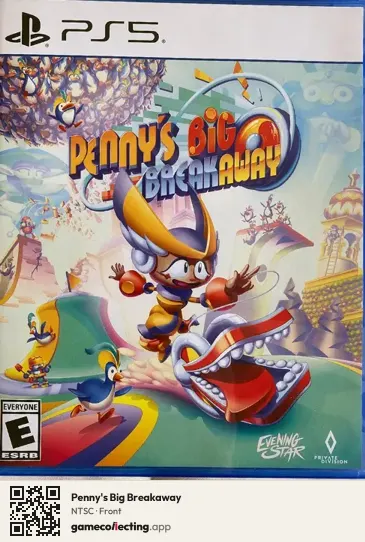 Penny's Big Breakaway PlayStation 5, NTSC box front