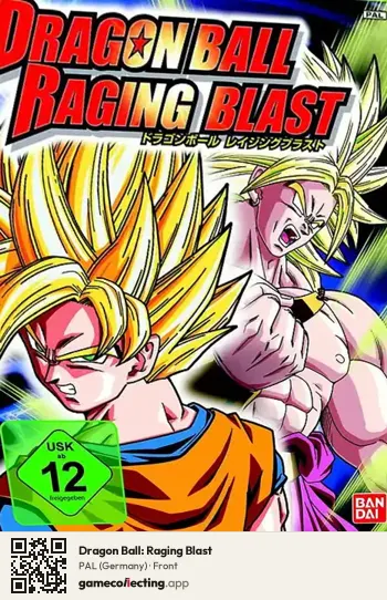 Dragon Ball: Raging Blast Xbox 360, Germany box front
