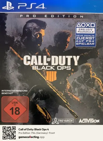 Call of Duty: Black Ops 4 PlayStation 4, Germany box front