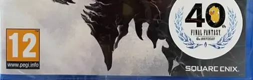 Final Fantasy Resonance, the PEGI square on its front