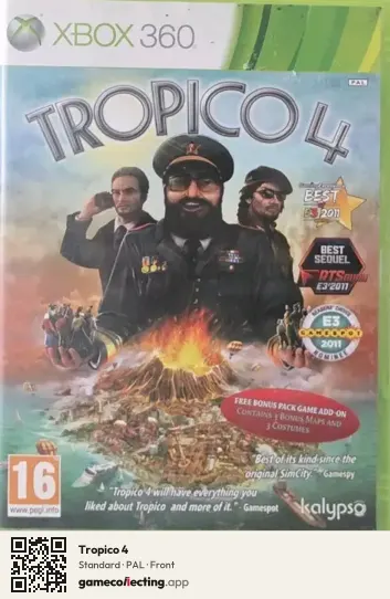 Tropico 4 Xbox 360, PAL box front