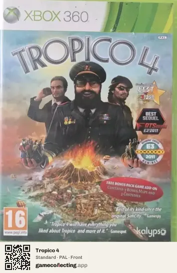 Tropico 4 Xbox 360, PAL box front