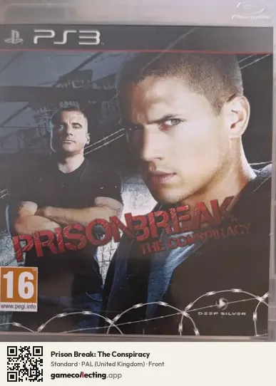 Prison Break: The Conspiracy PlayStation 3, United Kingdom box front