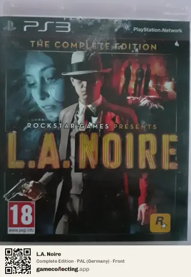 L.A. Noire PlayStation 3, Germany box front