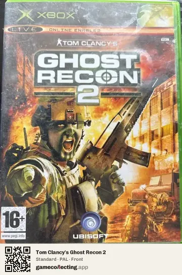 Tom Clancy's Ghost Recon 2 Xbox, PAL box front