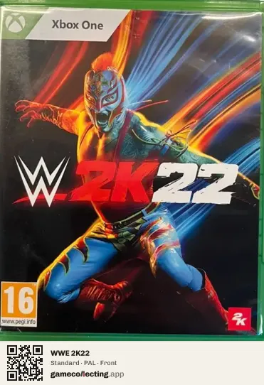 WWE 2K22 Xbox One, PAL box front