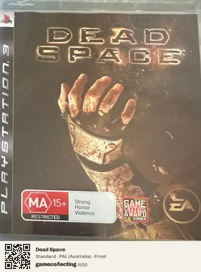 Dead Space PlayStation 3, Australia box front