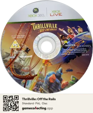 Thrillville: Off the Rails Xbox 360, PAL disc