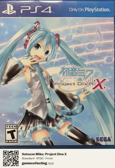 Hatsune Miku: Project Diva X PlayStation 4, NTSC box front
