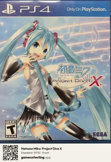 Hatsune Miku: Project Diva X PlayStation 4, NTSC box front