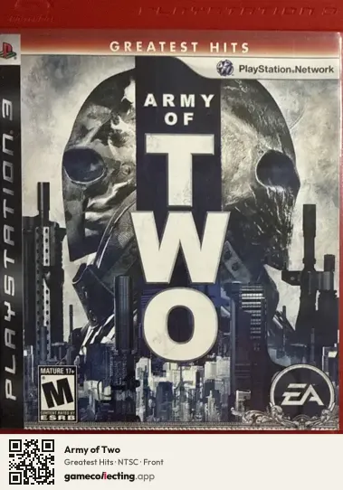 Army of Two PlayStation 3, NTSC box front