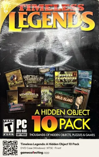 Timeless Legends: A Hidden Object 10 Pack Computer, NTSC box front
