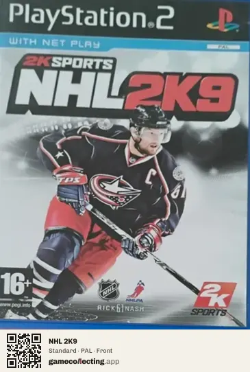 NHL 2K9 PlayStation 2, PAL box front