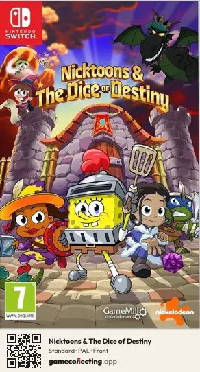 Nicktoons & The Dice of Destiny Nintendo Switch, PAL box front