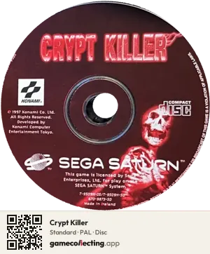 Crypt Killer Sega Saturn, PAL disc