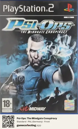 Psi-Ops: The Mindgate Conspiracy PlayStation 2, Germany box front