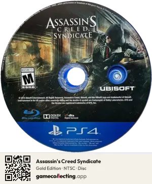 Assassin's Creed Syndicate PlayStation 4, NTSC disc