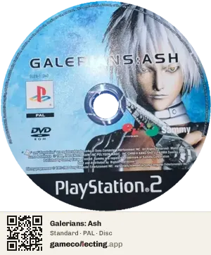 Galerians: Ash PlayStation 2, PAL disc