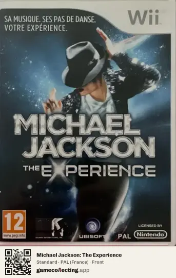 Michael Jackson: The Experience Nintendo Wii, France box front