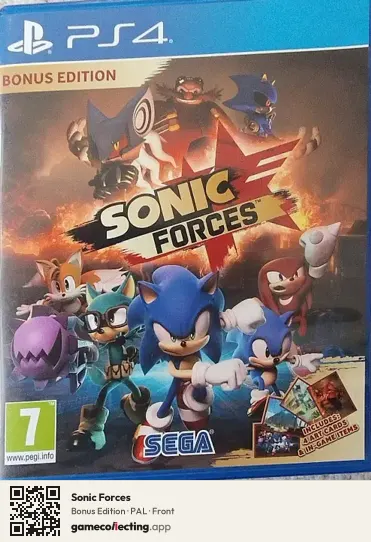 Sonic Forces PlayStation 4, PAL box front