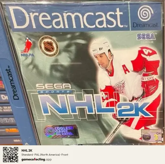 NHL 2K Sega Dreamcast, North America box front