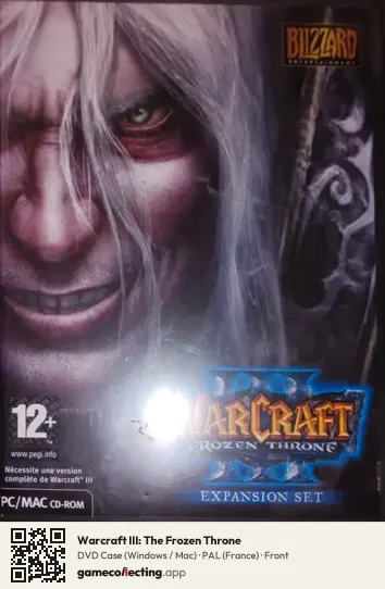Warcraft III: The Frozen Throne Computer, France box front