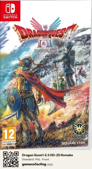 Dragon Quest I & II HD-2D Remake Nintendo Switch, PAL box front