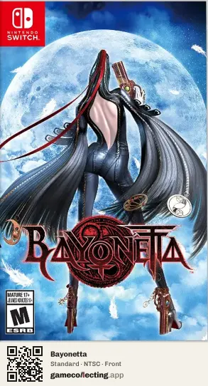 Bayonetta Nintendo Switch, NTSC box front