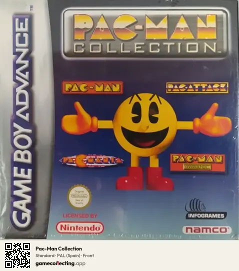 Pac-Man Collection Game Boy Advance, Spain box front