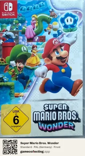 Super Mario Bros. Wonder Nintendo Switch, Germany box front