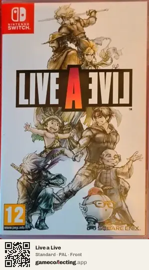 Live a Live Nintendo Switch, PAL box front