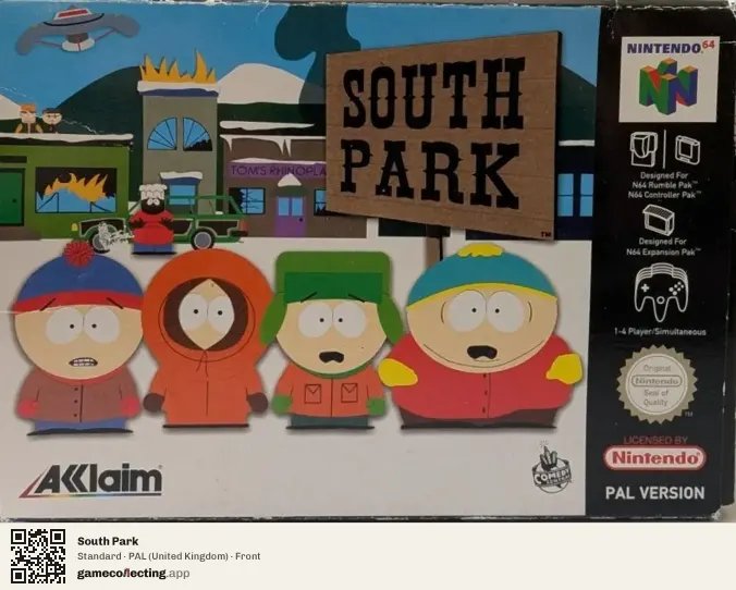 South Park Nintendo 64, United Kingdom box front