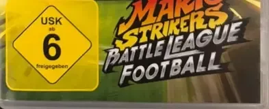 Mario Strikers: Battle League, the USK square on its front