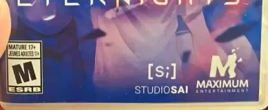 Eternights, the ESRB box on its front