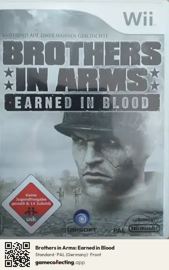 Brothers in Arms: Earned in Blood Nintendo Wii, Germany box front