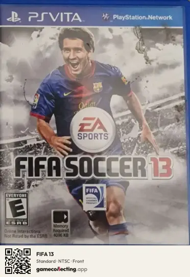 FIFA 13 PlayStation Vita, NTSC box front